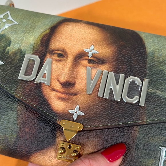 Ultra Rare Louis Vuitton Jeff Koons Mona Lisa wallet on chain nwt - Picture 8 of 17
